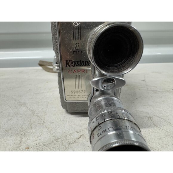 Keystone Captri 8mm Rollfilm Camera K-25 f1.9 w/ Box, Paperwork, Film, Filter - Picture 9 of 12